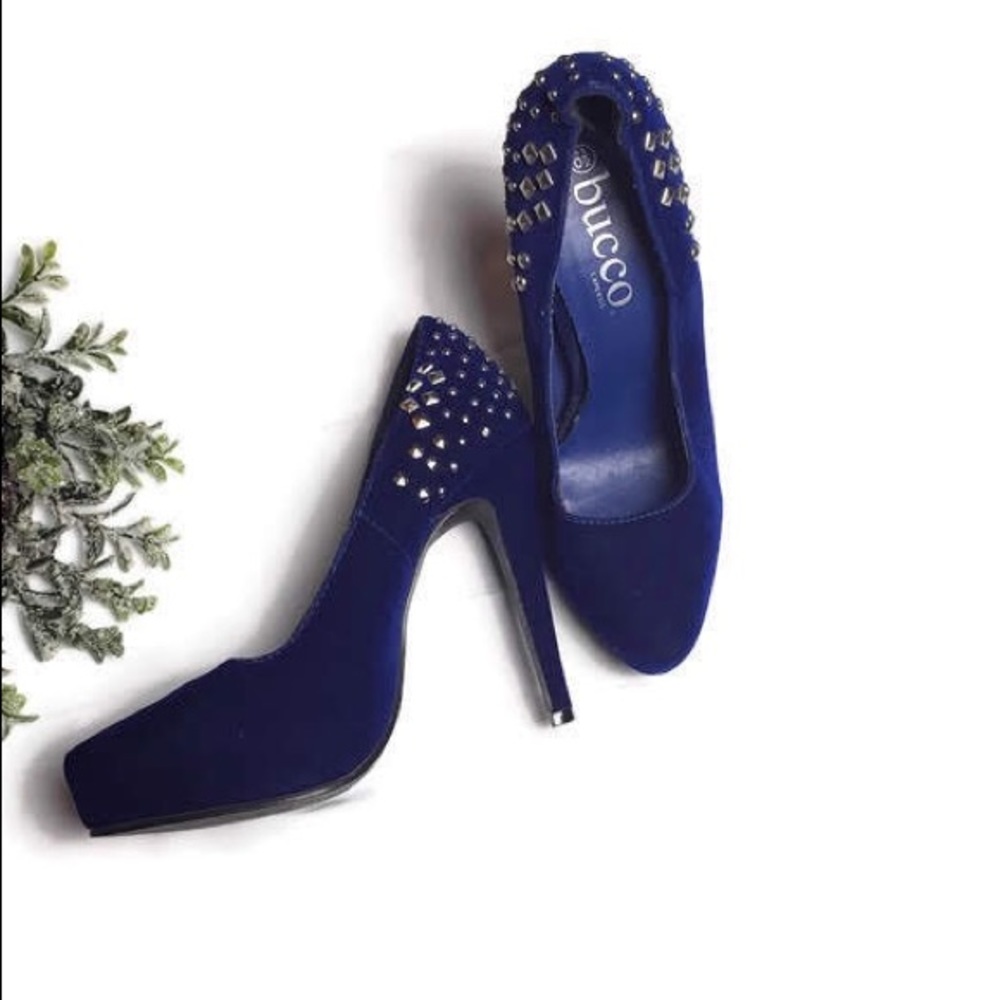 Bucco blue high heels pumps